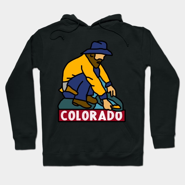 Colorado Gold Miner Decal Hoodie by zsonn